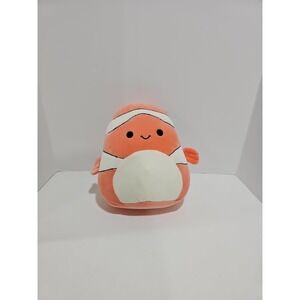 Squishmallows Ricky the Clownfish 8" Stuffed Plush‎ Very Good Condition Orange